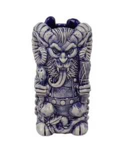 Florian Bertmer Krampus Designer Series Tiki Mug (Blue Wiped)