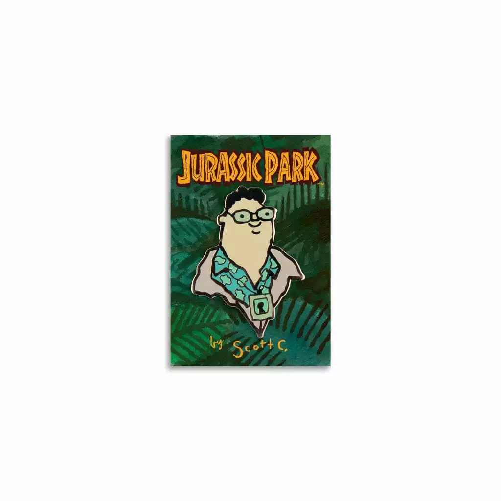 Scott C. Enamel Pins Jurassic Park – Nedry Enamel Pin 1 Scott C. Enamel Pins Jurassic Park – Nedry Enamel Pin