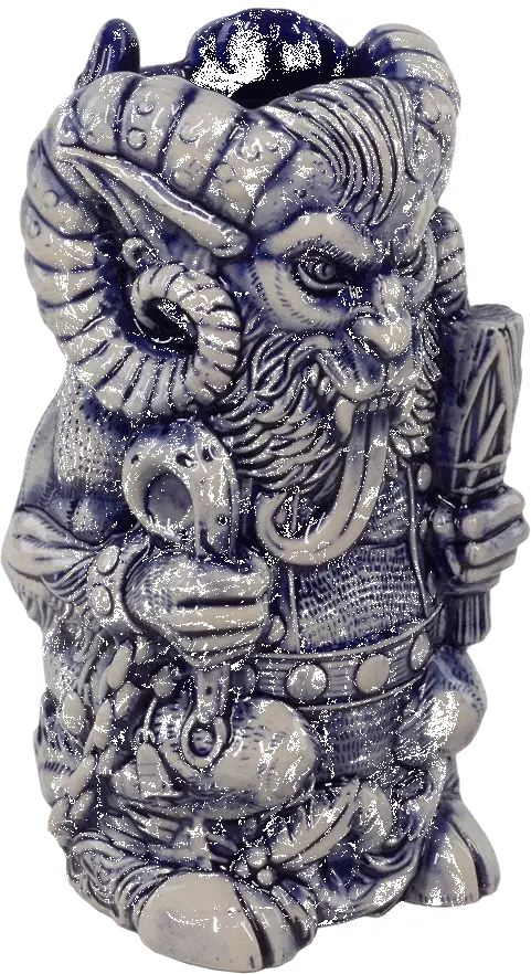 Florian Bertmer Krampus Designer Series Tiki Mug (Blue Wiped) 2 Florian Bertmer Krampus Designer Series Tiki Mug (Blue Wiped)