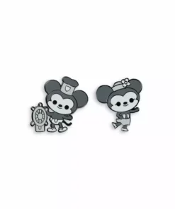 100% Soft Enamel Pins Steamboat Willie Enamel Pin Set
