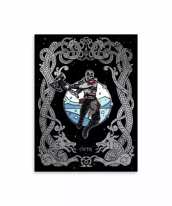 Nicolas Delort Kratos Enamel Pin