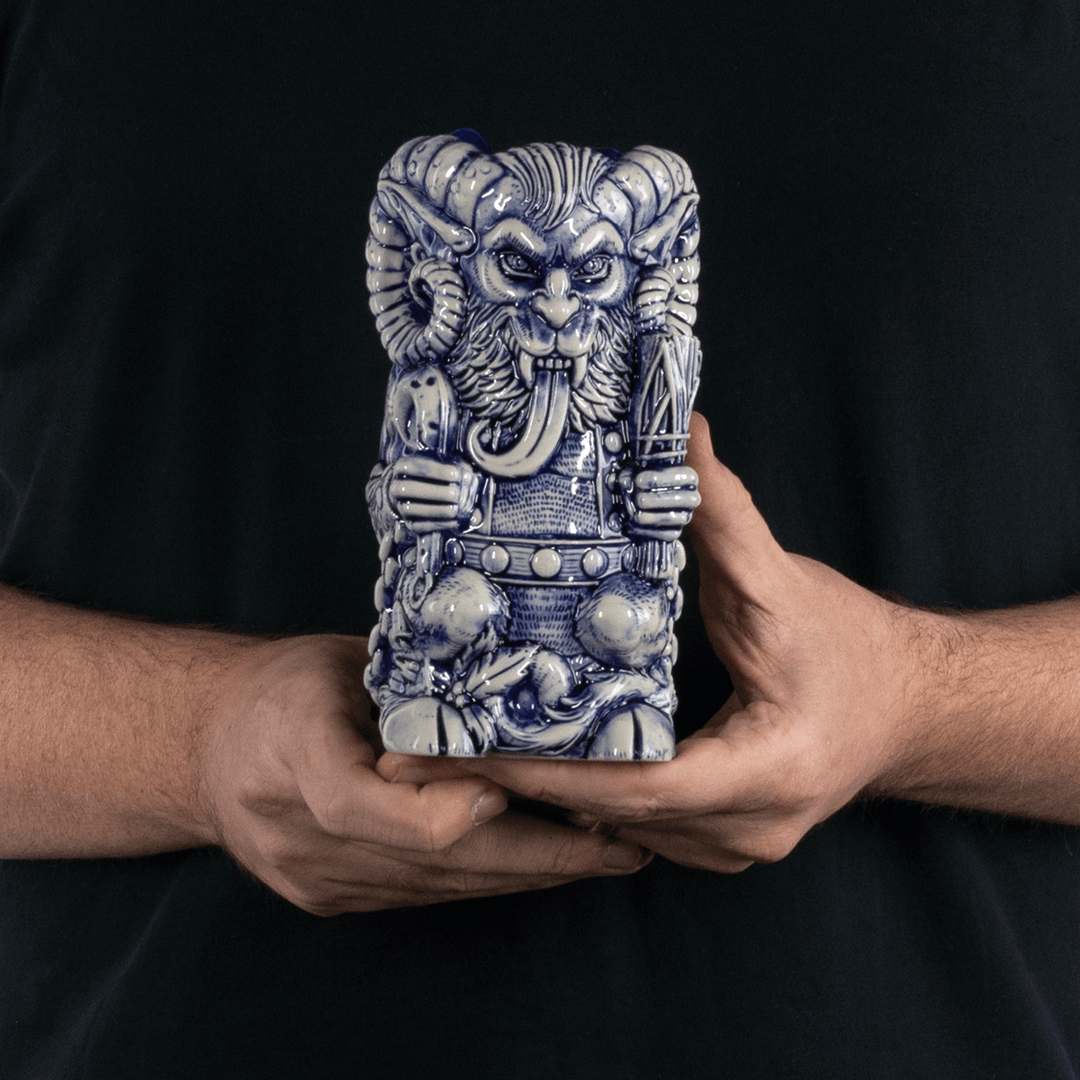 Florian Bertmer Krampus Designer Series Tiki Mug (Blue Wiped) 7 Florian Bertmer Krampus Designer Series Tiki Mug (Blue Wiped)