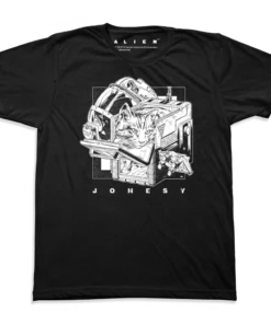 Martin Ansin Alien – Jonesy T-Shirt (Black & White)