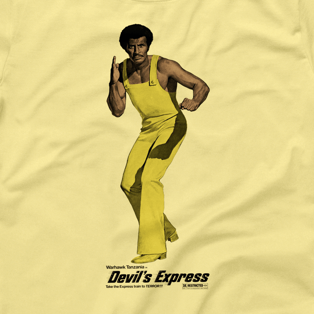 The Press Room Devil's Express Vintage Ad Block T-Shirt Apparel 2 The Press Room Devil's Express Vintage Ad Block T-Shirt Apparel