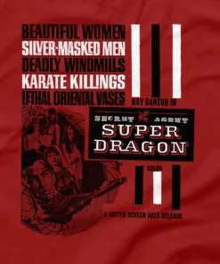 The Press Room Secret Agent Super Dragon Vintage Ad Block T-Shirt