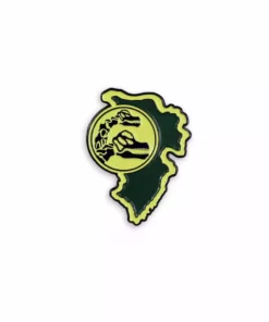Mondo Enamel Pins Jurassic Park – Brachiosaurus Paddock Sign Enamel Pin