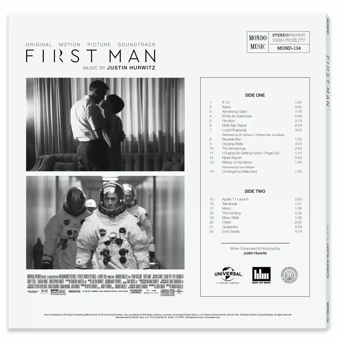 Justin Hurwitz First Man – Original Motion Picture Soundtrack LP 4 Justin Hurwitz First Man – Original Motion Picture Soundtrack LP