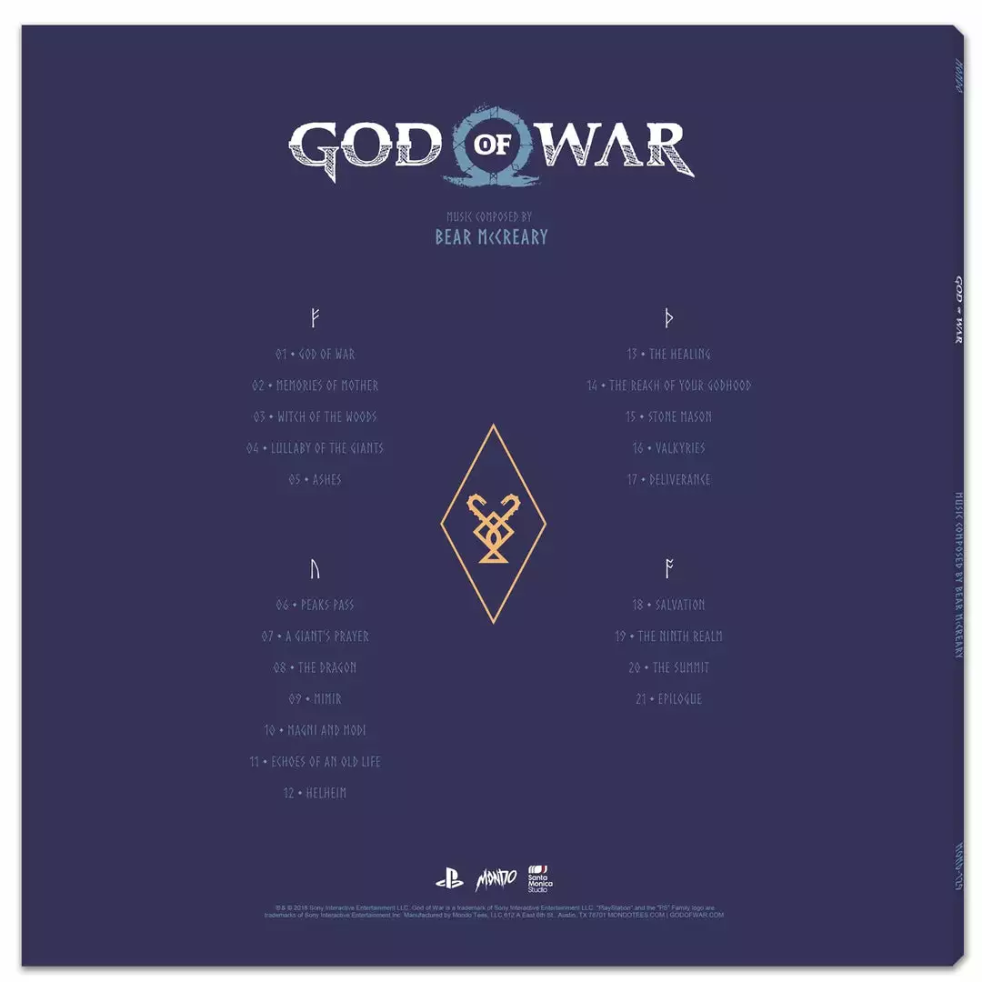 Bear McCreary God Of War – Original Video Game Soundtrack 2XLP 11 Bear McCreary God Of War – Original Video Game Soundtrack 2XLP