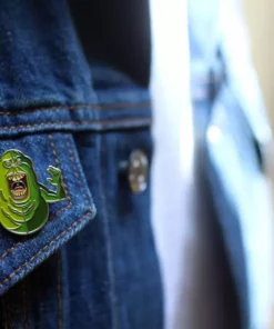 Tom Whalen Enamel Pins Ghostbusters – Slimer Enamel Pin