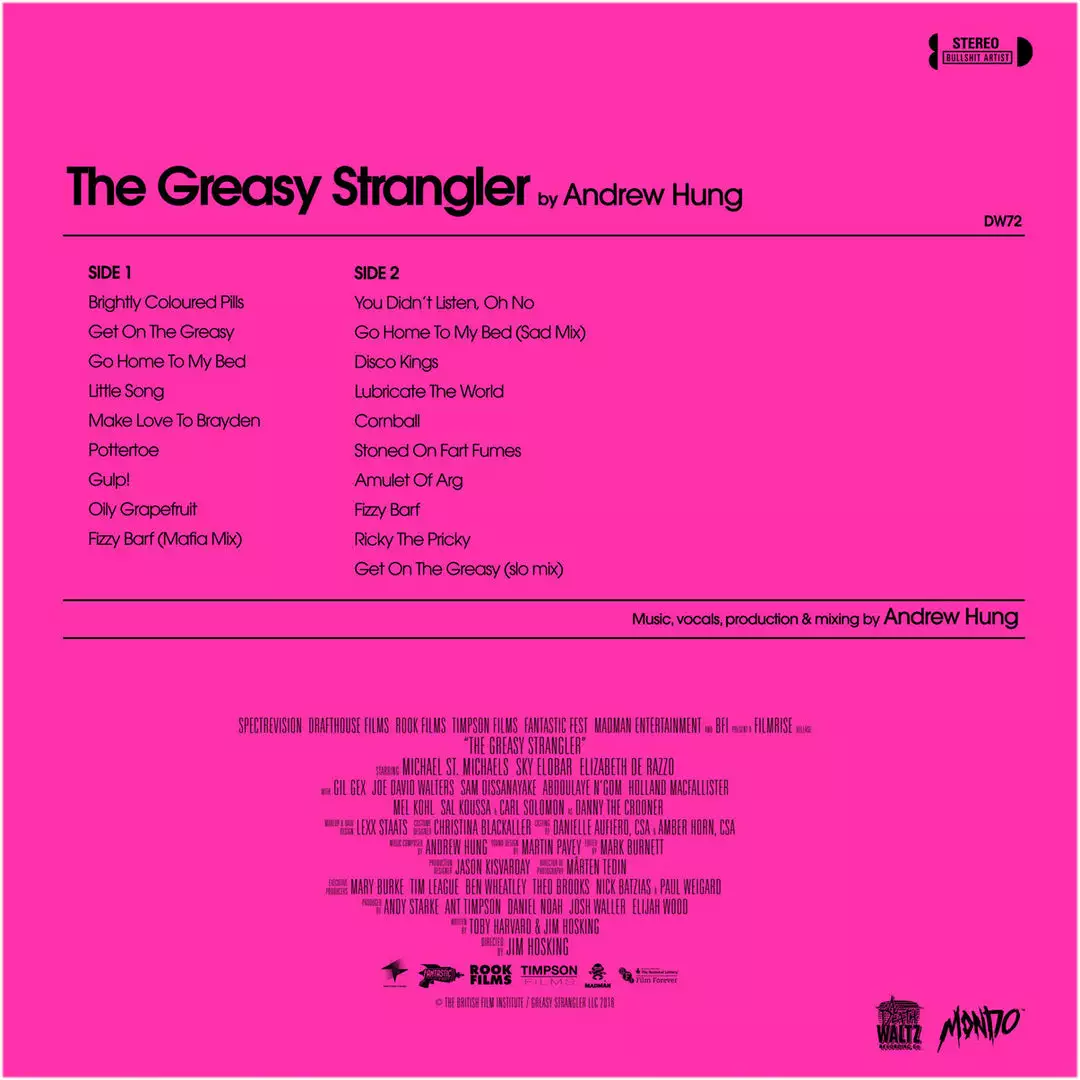 Andrew Hung The Greasy Strangler – Original Motion Picture Soundtrack LP 3 Andrew Hung The Greasy Strangler – Original Motion Picture Soundtrack LP