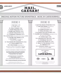 Carter Burwell Hail, Caesar! – Original Motion Picture Soundtrack LP Music