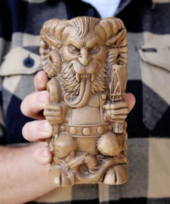Florian Bertmer Krampus Designer Series Tiki Mug (Nutmeg Variant)