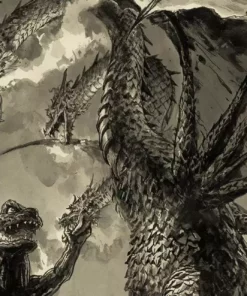 Kim Jung Gi Ghidorah, The Three-Headed Monster Variant Poster Posters