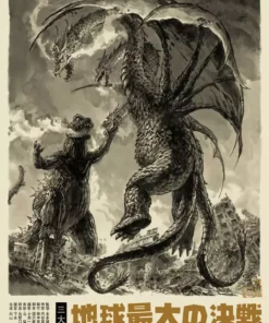 Kim Jung Gi Ghidorah, The Three-Headed Monster Variant Poster Posters