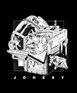 Martin Ansin Alien – Jonesy T-Shirt (Black & White)