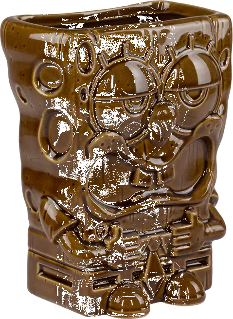 Mondo Spongebob Squarepants - Tiki Mug - Driftwood Variant Tikis 2 Mondo Spongebob Squarepants - Tiki Mug - Driftwood Variant Tikis