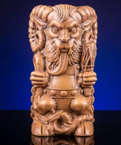 Florian Bertmer Krampus Designer Series Tiki Mug (Nutmeg Variant)