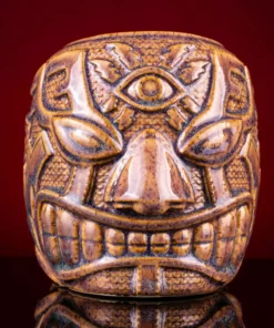 Mike Bonanno Tikis El Ojo Fantastico Tiki Mug - El Heroe Mugullado Variant 28 Mike Bonanno Tikis El Ojo Fantastico Tiki Mug - El Heroe Mugullado Variant