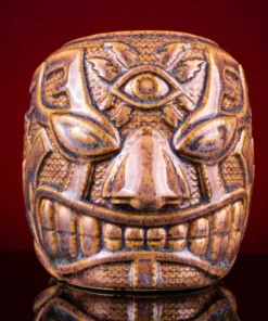 Mike Bonanno Tikis El Ojo Fantastico Tiki Mug - El Heroe Mugullado Variant 27 Mike Bonanno Tikis El Ojo Fantastico Tiki Mug - El Heroe Mugullado Variant