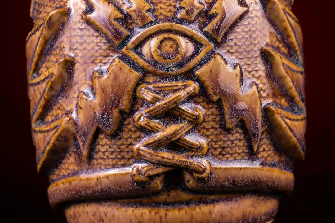 Mike Bonanno Tikis El Ojo Fantastico Tiki Mug - El Heroe Mugullado Variant 13 Mike Bonanno Tikis El Ojo Fantastico Tiki Mug - El Heroe Mugullado Variant