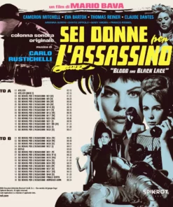 Carlo Rustichelli Music Sei Donne Per L'Assassino (Blood And Black Lace) - Original Motion Picture Soundtrack LP