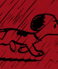 Charles Schulz Posters Peanuts Snoopy In Rain Poster