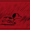Charles Schulz Posters Peanuts Snoopy In Rain Poster