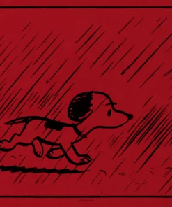 Charles Schulz Posters Peanuts Snoopy In Rain Poster