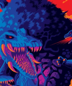 Tom Whalen Godzilla Vs. Biollante Sofubi Variant Poster Posters
