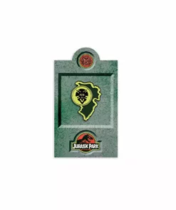 Mondo Enamel Pins Jurassic Park – Triceratops Paddock Sign Enamel Pin