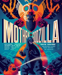 Tom Whalen Mothra Vs. Godzilla Poster Toho Godzilla
