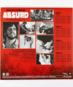 Carlo Maria Cordio Music Absurd (Rosso Sangue) Original Motion Picture Soundtrack 2XLP