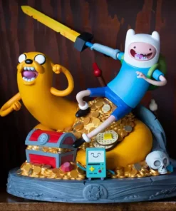Mondo Toys Adventure Time Statue - Jake And Finn - Exclusive Version