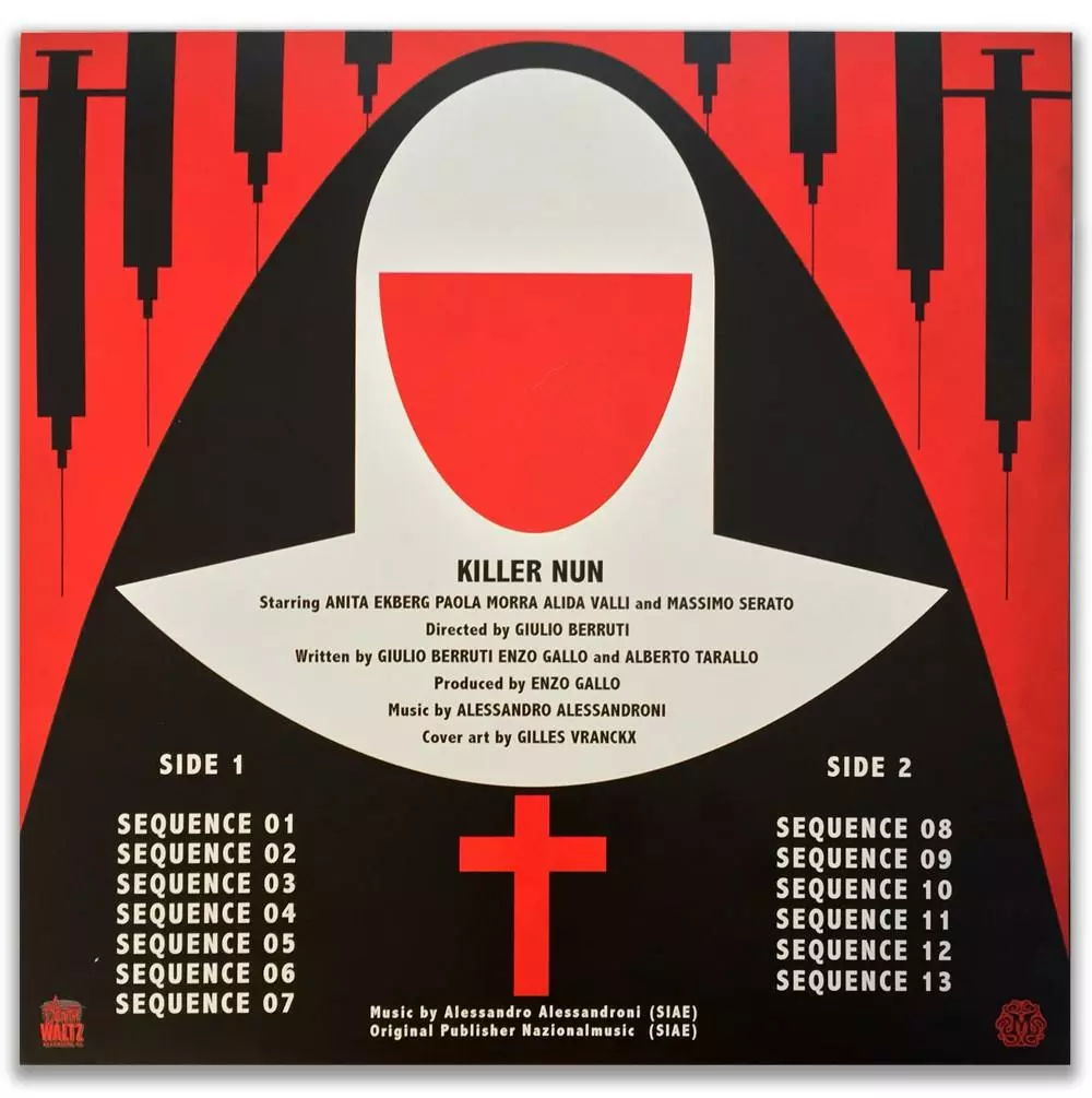 Alessandro Alessandroni Killer Nun Original Motion Picture Soundtrack LP 3 Alessandro Alessandroni Killer Nun Original Motion Picture Soundtrack LP