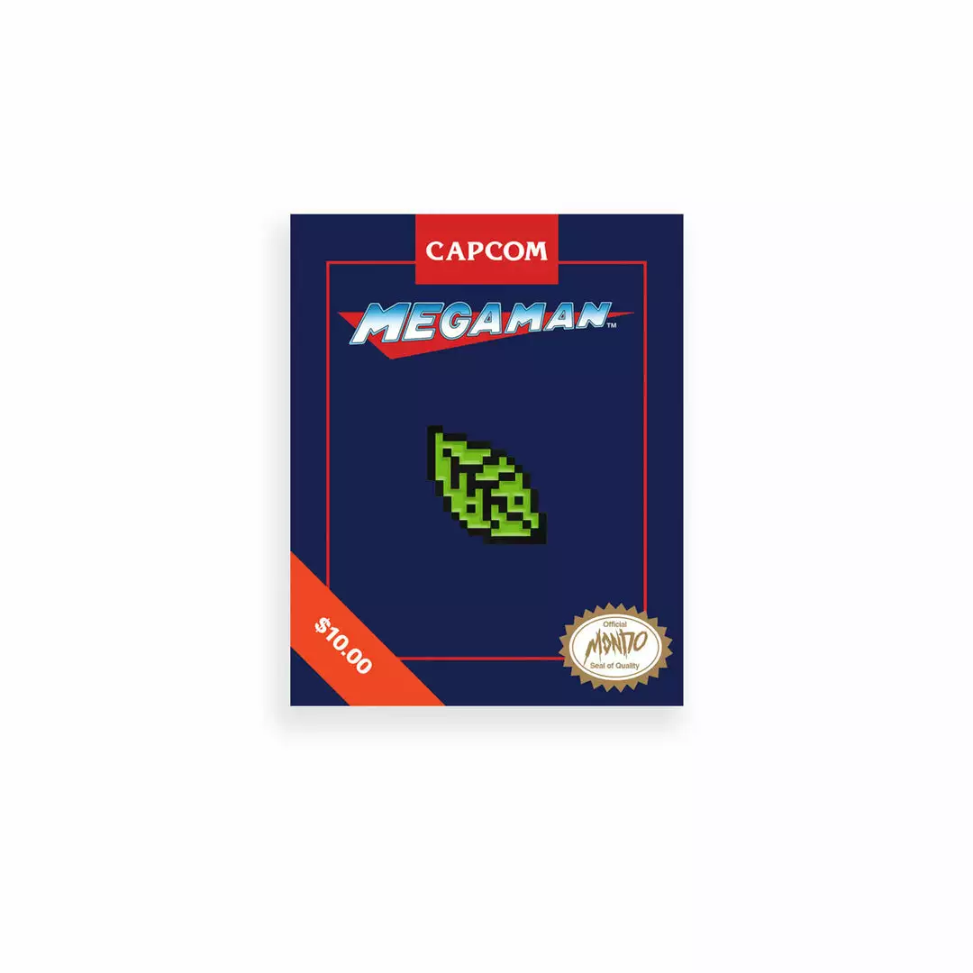 Mondo Mega Man Leaf Shield 3-Pin Set 3 Mondo Mega Man Leaf Shield 3-Pin Set