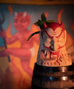 Doug P'Gosh Tikis Ol' Scratch Designer Series Tiki Mug - Red