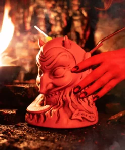 Doug P'Gosh Tikis Ol' Scratch Designer Series Tiki Mug - Orange