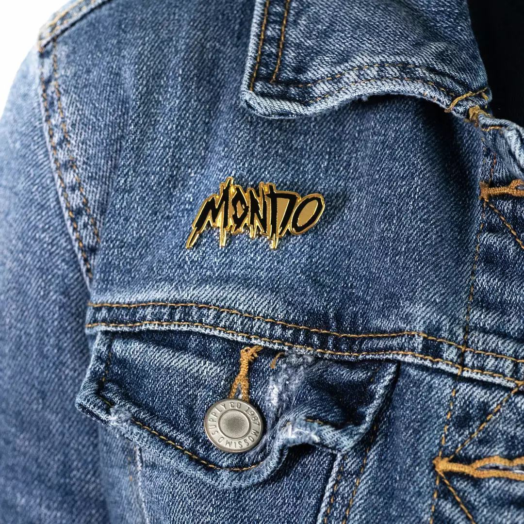 Mondo Thrasher Gold Enamel Pin Enamel Pins 2 Mondo Thrasher Gold Enamel Pin Enamel Pins